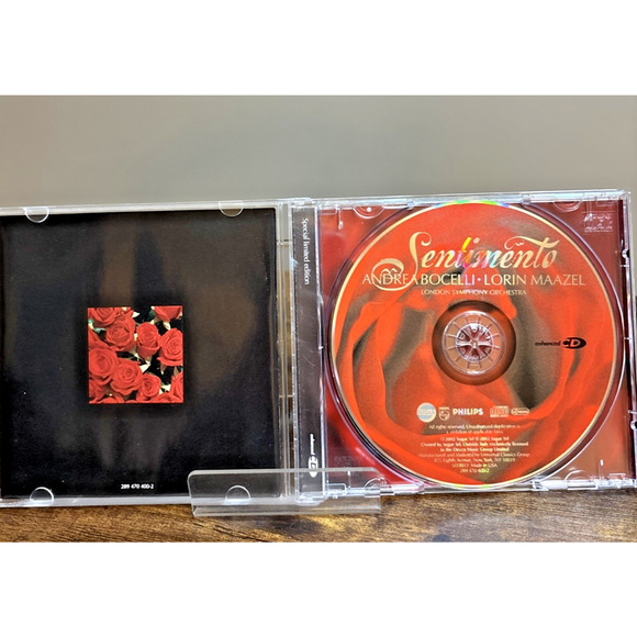 Andrea Bocelli Sentimento CD 2002 Classical Crossover London Symphony Lorin Maaz - Picture 3 of 5